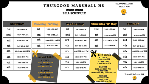 Bell Schedule Bell Schedule